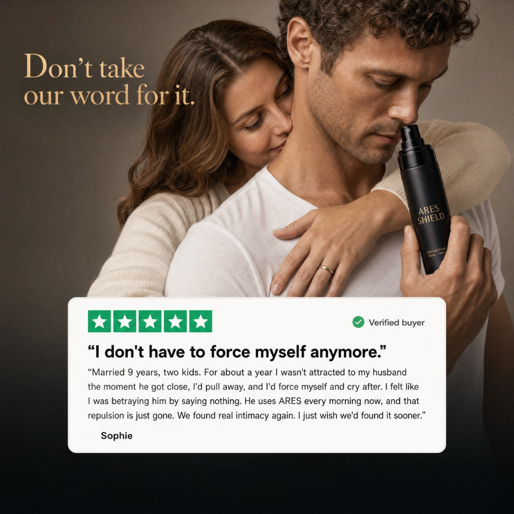 ARES Shield - بخاخ حماية حميمية مضاد للبكتيريا للرجال