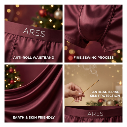 سراويل بوكسر حرير فاخرة | راحة طوال اليوم لون خمري (جديد)