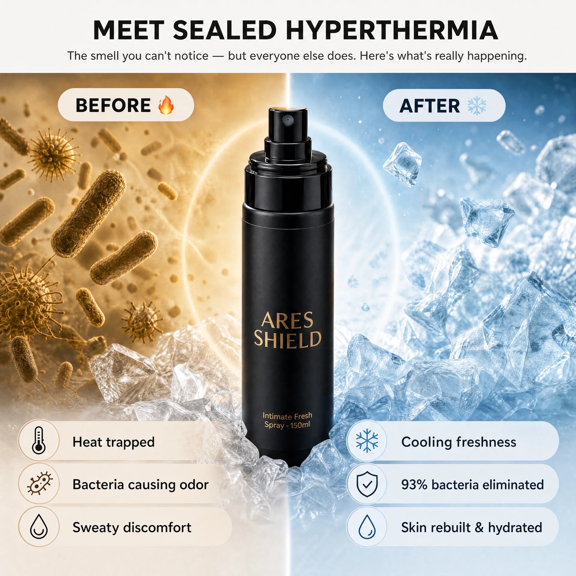 Ares Shield - Men's intimate spray